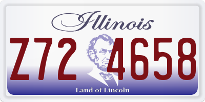 IL license plate Z724658