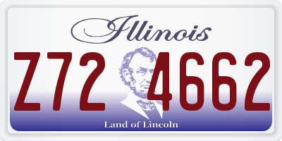 IL license plate Z724662