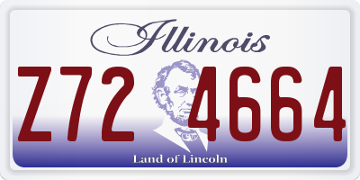 IL license plate Z724664