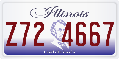 IL license plate Z724667