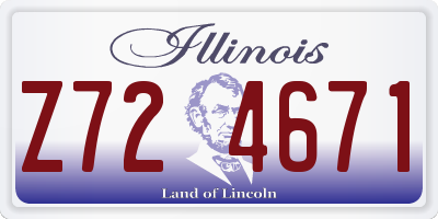 IL license plate Z724671