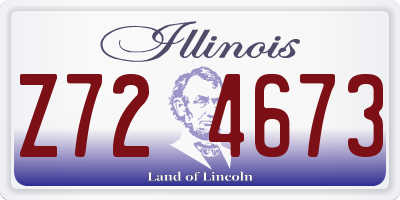 IL license plate Z724673