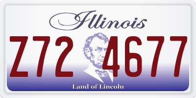 IL license plate Z724677