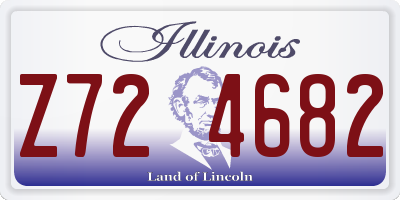 IL license plate Z724682