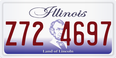 IL license plate Z724697