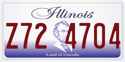 IL license plate Z724704