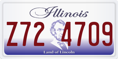 IL license plate Z724709