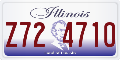 IL license plate Z724710