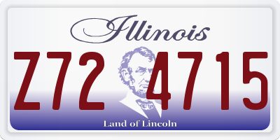 IL license plate Z724715
