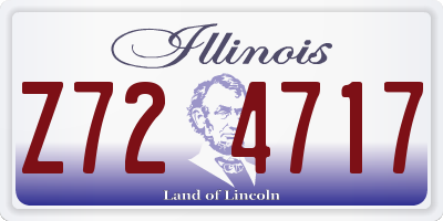 IL license plate Z724717