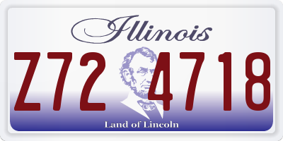 IL license plate Z724718