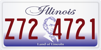IL license plate Z724721