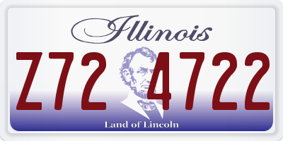 IL license plate Z724722