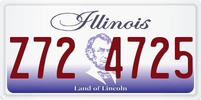 IL license plate Z724725