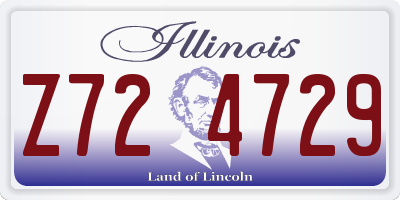 IL license plate Z724729