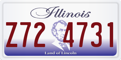 IL license plate Z724731