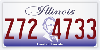 IL license plate Z724733