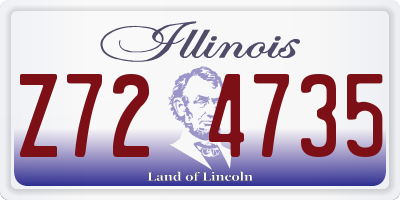 IL license plate Z724735