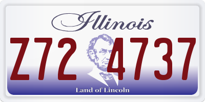 IL license plate Z724737