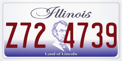 IL license plate Z724739