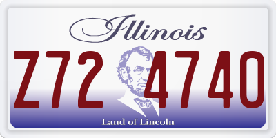 IL license plate Z724740