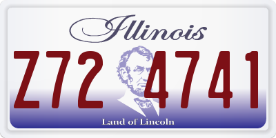 IL license plate Z724741