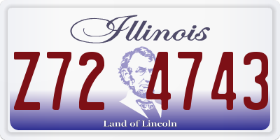 IL license plate Z724743