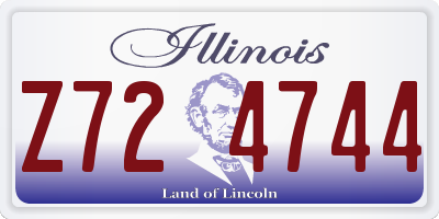 IL license plate Z724744