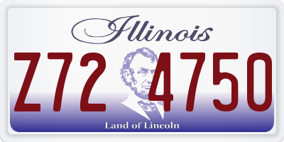 IL license plate Z724750