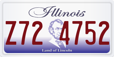 IL license plate Z724752