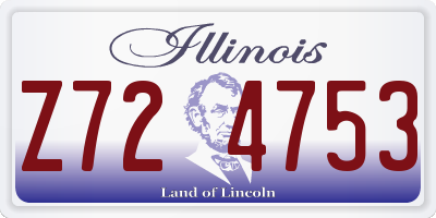 IL license plate Z724753