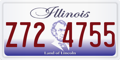 IL license plate Z724755