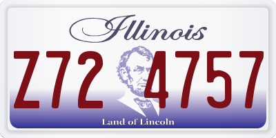 IL license plate Z724757