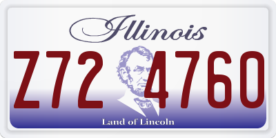 IL license plate Z724760