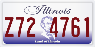 IL license plate Z724761