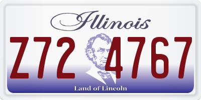 IL license plate Z724767