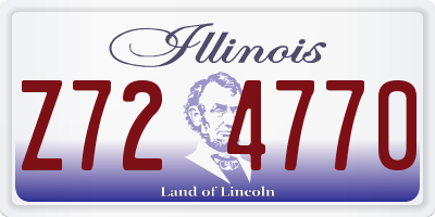 IL license plate Z724770