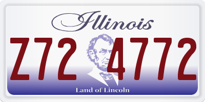 IL license plate Z724772
