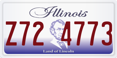 IL license plate Z724773