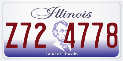 IL license plate Z724778