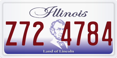 IL license plate Z724784