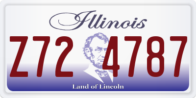 IL license plate Z724787
