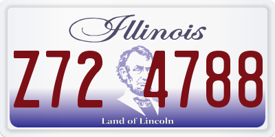 IL license plate Z724788