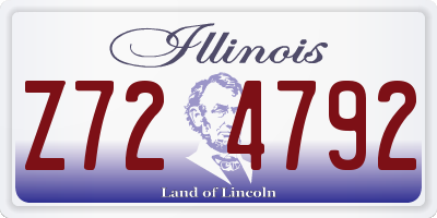 IL license plate Z724792