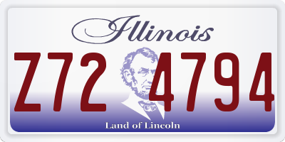 IL license plate Z724794