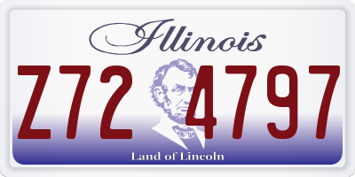 IL license plate Z724797