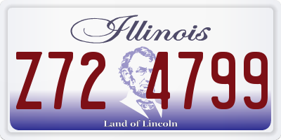 IL license plate Z724799