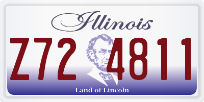 IL license plate Z724811