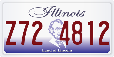 IL license plate Z724812