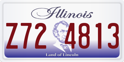 IL license plate Z724813